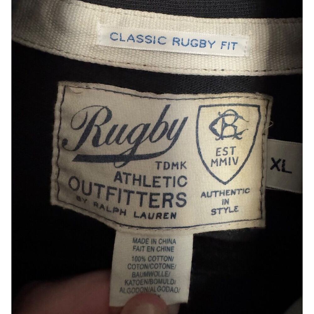 Rugby Athletic Outfitters Ralph Lauren Long Sleeve Striped Shirt Men's Size XL - Picture 7 of 8